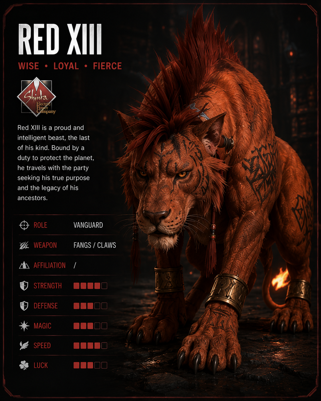 Red XIII — Cosmo Canyon guardian