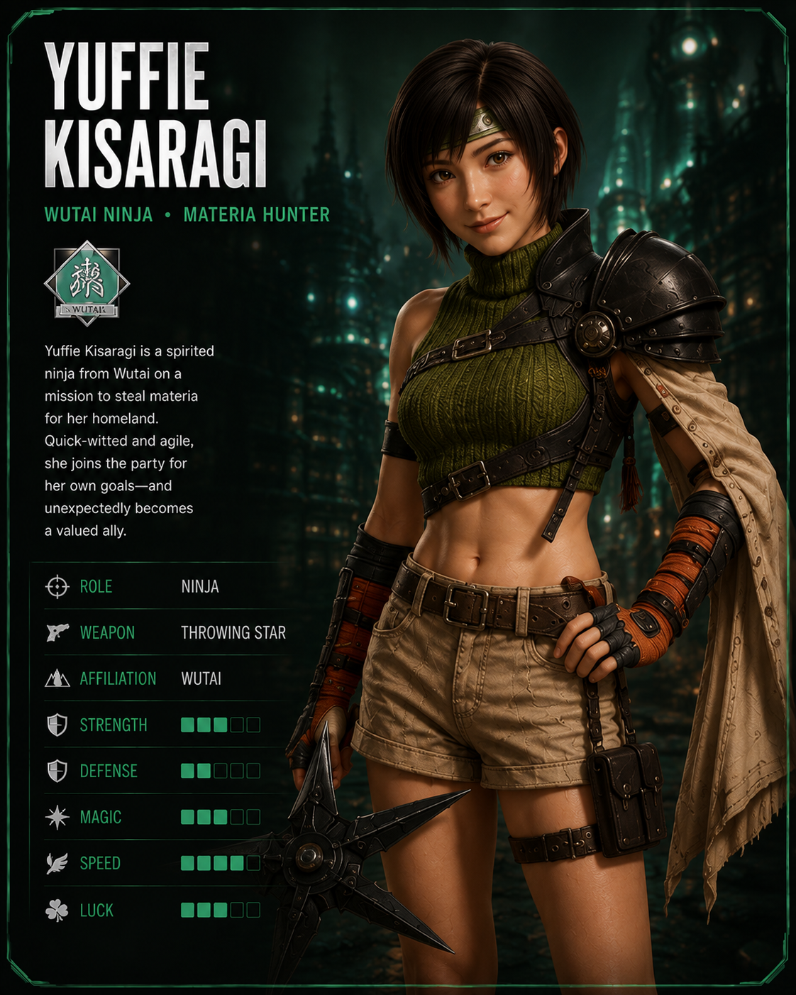 Yuffie Kisaragi — Wutai ninja
